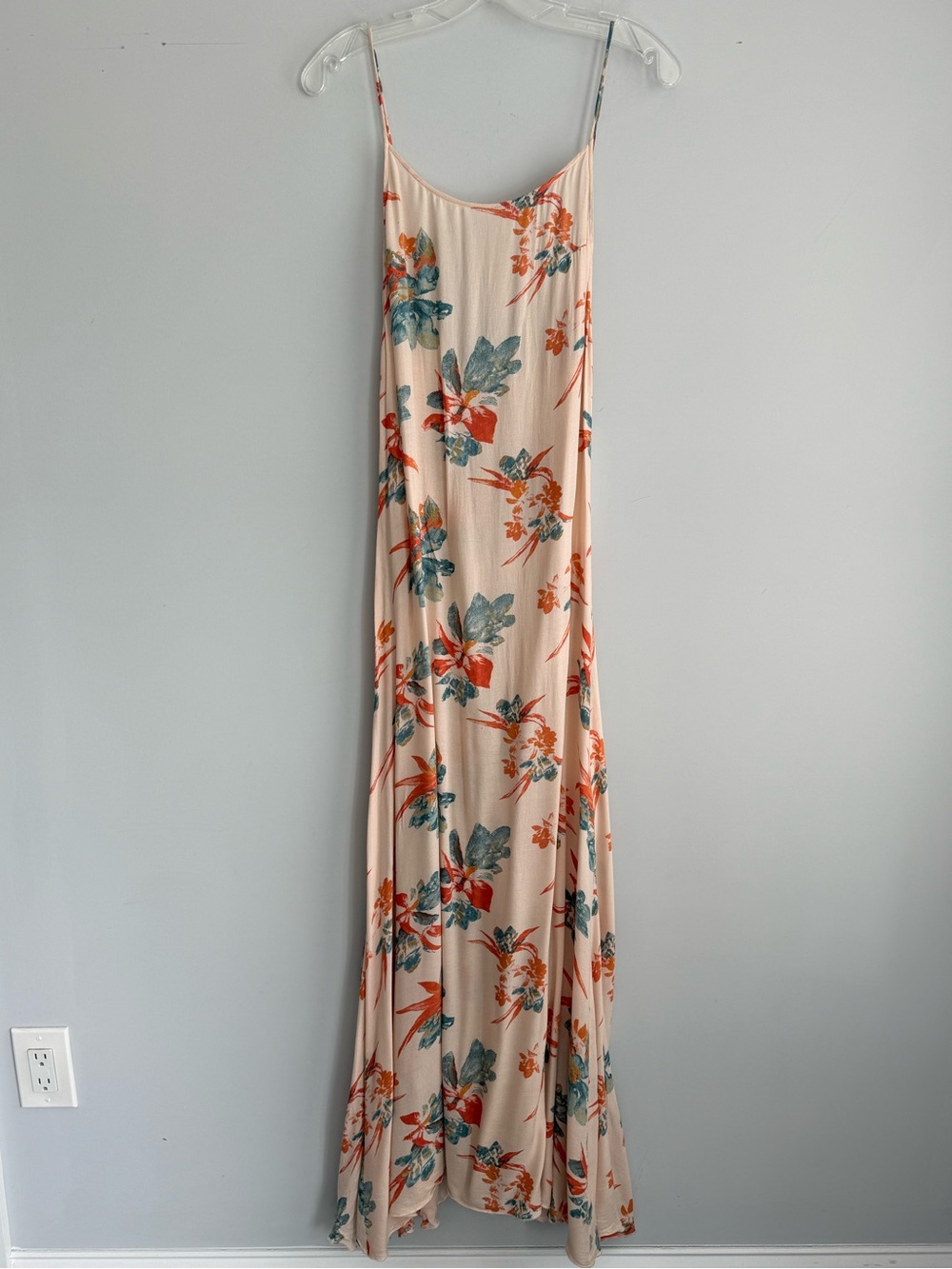 Free People Star Chasing Floral Slip Maxi Dress XS Boho Cottagecore Low Back - Picture 5 of 16